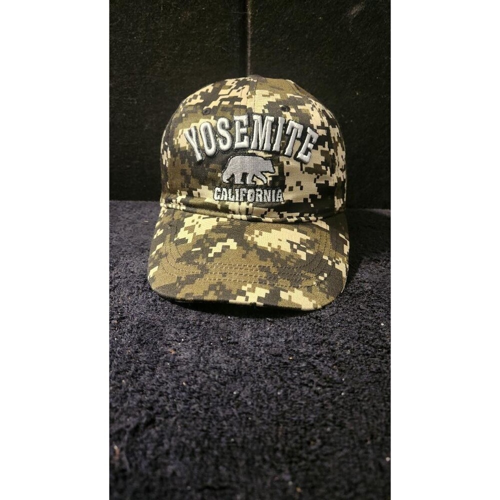 Yosemite National Park Half Dome California Camo Strap Back Hat